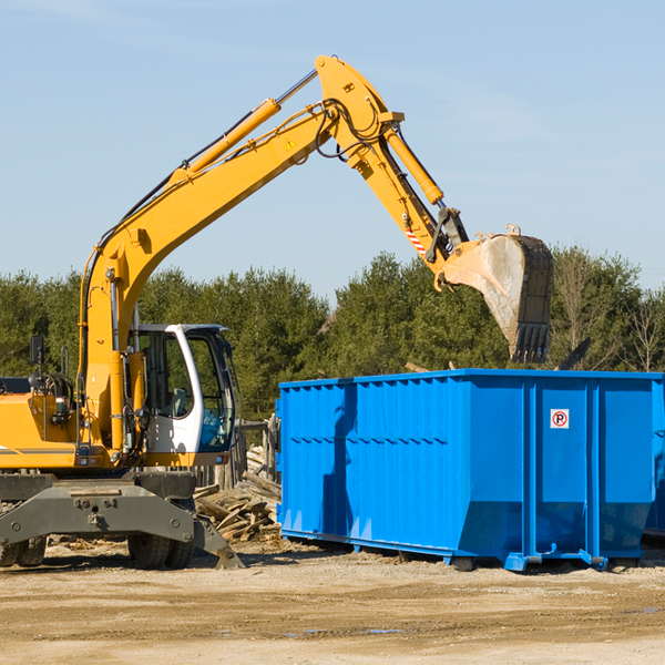 how does a residential dumpster rental service work in Weaverville